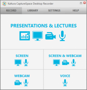 Kaltura CaptureSpace Desktop Recorder